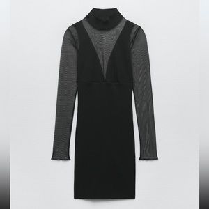ZARA Tulle Combination Dress